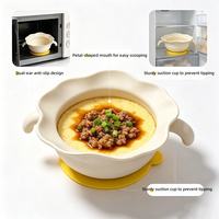 Nouvelle assiette à ventouse pliable en silicone pour tout-petits, en forme de nuage, bol d'apprentissage pour bébés, plat d'alimentation pour nourrissons