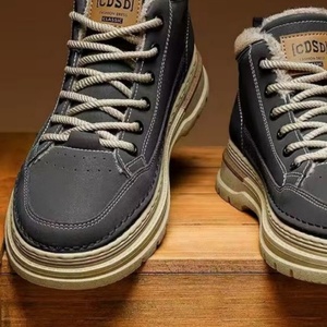 Botas de Nieve de Invierno para Hombre, Integradas, Acolchadas, Cálidas, de Algodón, Antideslizantes, con Punta Redonda, Modernas - Product Image 5