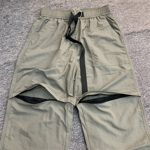Custom vita alta Utility tasca Twill in Nylon pista in poliestere frangivento due pezzi con cerniera <span class=keywords><strong>Cargo</strong></span> Shorts rimovibili per gli uomini - Product Image 4