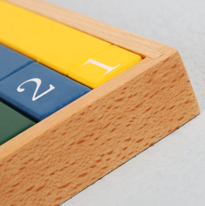Jouets éducatifs en bois pour enfants, barres décimales en bois de hêtre, reconnaissance des nombres, apprentissage précoce, mathématiques Montessori - Product Image 4