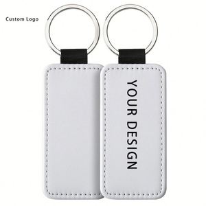 Lightweight Pu <b>Leather</b> <b>Keychains</b> with Stainless Steel, Festive Printing for School and Thanksgiving - Product Image 1