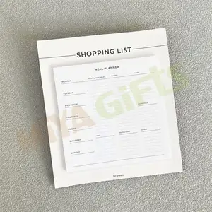 定制做杂货任务购物清单记事本纸粘性记事本带磁板的记事本