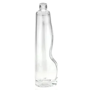 750ml glass wine bottle for vodka suppliers wine vodka gin rum alcohol sealing glass bottles