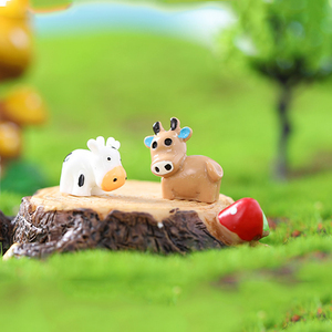 Simulated Cattle <b>Cow</b> Resin Figurine Miniatures Mini Animal Ox Charm <b>Ornaments</b> for Landscape Decorations DIY Accessories - Product Image 6