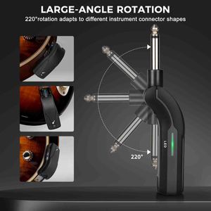 Ensemble émetteur-récepteur de microphone sans fil pour guitare G22, dynamique cardioïde, pour deux instruments, connecteur XLR, style bureau, en métal - Product Image 4