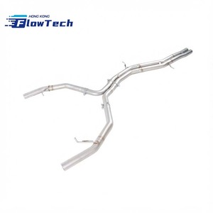 ท่อไอเสียสแตนเลสแบบกลางสำหรับอัพเกรด Audi B9 B9.5 S4 S5 3.0T - Product Image 2