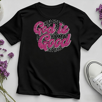Design personnalisé « Dieu est bon » chrétien avec strass pour transfert thermique sur T-shirt