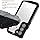 Coque antichoc transparente SC ECOMMERCE S22 Modèle 96-XSRX-AVMQ avec bords noirs et dragonne, résistante aux rayures, fabriquée en Italie