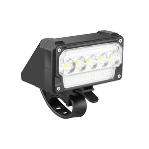 自行车公路车 LED 灯辐条防水 USB 可充电高流明 1200mAh 5 种模式自行车前灯山地车夜间骑行 - Product Image 1