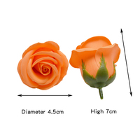 Bouquet de roses artificielles en savon à 4 couches en gros - Taille 5 cm pour les décorations de remise de diplôme, de fête des mères et de mariage