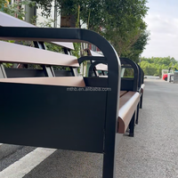 Nouvelle Arrivée Bancs de Tennis Modernes avec Auvent, Bancs en Métal et Plastique avec Dossier, Chaises Personnalisées avec Auvent, Banc de Jardin Extérieur