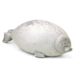 Kawai海豹枕头海洋游泳博物馆流行软海豹枕头水族馆毛绒玩具礼品新设计毛绒玩具