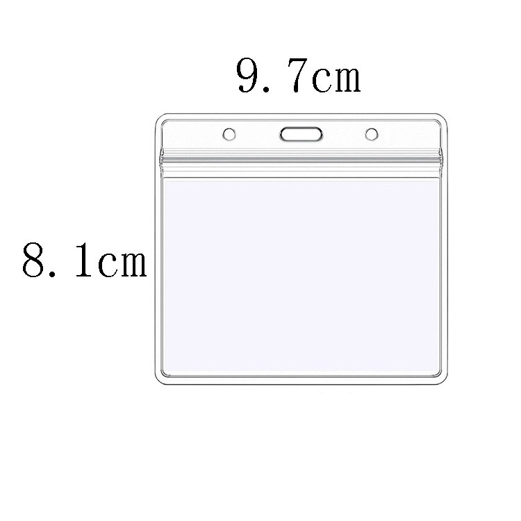 Porte-carte horizontal en PVC