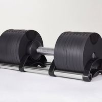 Haltères réglables en acier de 32 kg, nouveau design populaire, pas cher, équipement de fitness de 80 lb pour la salle de sport à domicile