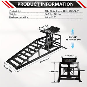 Hochwertige Universelle 3-Tonnen Auto-Reparatur- und Wartungshebebühne Garagenausrüstung Hydraulische Metall-Autorampen - Product Image 4