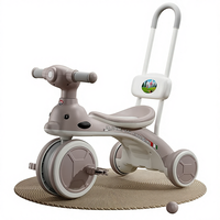 Tricycle pour enfants, scooter, plus de 3 ans, voiture à roulettes en plastique, musique, lumière, poussette jouet