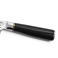Couteau de Chef de Cuisine en Acier Damas Forgé de 8 Pouces, Lame en Acier VG10 de Haute Qualité avec Manche en Ébène et G10 pour Couper les Légumes et Utilisation en Camping