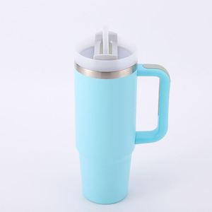 <b>40oz</b> Car Travel H2.0 <b>Handle</b> Mug Vacuum <b>Tumbler</b> Lid Straw Non-Slip Base OEM ODM Custom Logo - Product Image 5
