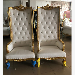Sedia Rossa di Lusso per Sale Matrimoni, Sedia Maharaja <span class=keywords><strong>in</strong></span> <span class=keywords><strong>Legno</strong></span>, <span class=keywords><strong>Sedie</strong></span> Trono con Schienale Alto per Hotel - Product Image 6