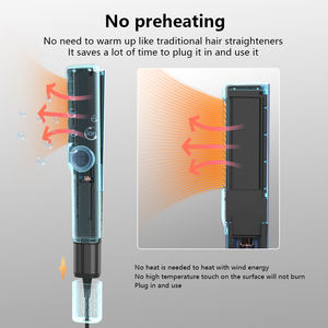 <span class=keywords><strong>Dobladora</strong></span> <span class=keywords><strong>de</strong></span> aire caliente blanca para barra <span class=keywords><strong>de</strong></span> hierro plano nuevo estilo 2 en 1 110000RMP plancha plana pequeña <span class=keywords><strong>de</strong></span> alta velocidad para pelucas secador <span class=keywords><strong>de</strong></span> pelo - Product Image 2