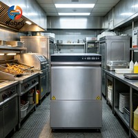 Lave-vaisselle entièrement automatique sous comptoir, 30 paniers/h, en acier inoxydable, haute efficacité pour restaurant, bar, cuisine