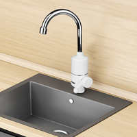 Robinet d'eau chaude instantané LED robinet de cuisine robinet de douche électrique boîtier en plastique chauffage électrique de l'eau salle de bain utilisation sans réservoir