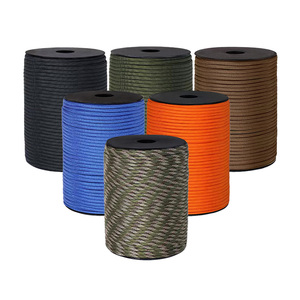 Cắm trại bền <span class=keywords><strong>Polyester</strong></span> Nylon dù dây 100ft 7 Strand 4mm bện Lều Para dây dây - Product Image 1