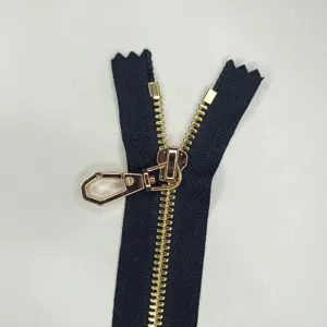 Super High-end High Quality Zip Metal #5 Plating Corn Teeth Closed End Zippers With Sliders For Shoes Clothing Bags Luggages