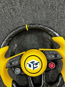 <span class=keywords><strong>Volant</strong></span> en fibre de carbone compatible avec Audi A4 B6 B7 R Line S3 8V RS3 8V S4 B8 A5 B8 R8 <span class=keywords><strong>Sline</strong></span> A3 8V A5 B8.5 B9 TT TTRS TTS Q3 Q5 Q7 - Product Image 2