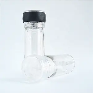 Sale e pepe grinder cap con 100ml bottiglia di spezie