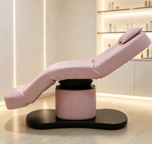 Table de soin électrique rose réglable en similicuir PU pour salon de beauté et massage - Product Image 4