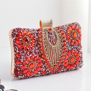 Nuova Borsa di Lusso dal Design Elegante, Pochette Dorata alla Moda per Donne, Clutch con Motivo a Rombi e Borse <span class=keywords><strong>da</strong></span> <span class=keywords><strong>Sera</strong></span> per Signore - Product Image 3