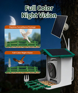 Mangeoire à oiseaux intelligente <span class=keywords><strong>solaire</strong></span> Premium Baiyi BD015 avec caméra Wi-Fi HD couleur pour surveillance à distance des oiseaux domestiques en extérieur - Product Image 3