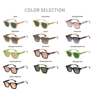 Классические винтажные Модные солнцезащитные очки высокого качества нейлоновые линзы UV400 поляризованные мужские и женские ацетатные солнцезащитные очки - Product Image 5