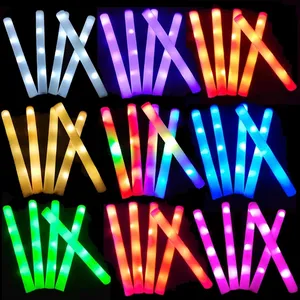 LED Glow Sticks Leuchtende fluor zierende Schaumstoff Stick Hochzeit Geburtstags feier Lieferungen