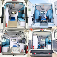 Véhicule d'ambulance pour le transport de patients hospitaliers, véhicule de secours médical d'urgence avec équipement médical