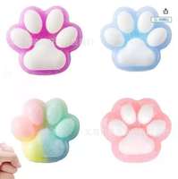 PT produk baru 2025 mainan sensorik untuk anak-anak autistik penghilang stres mainan Squishy bola stres kucing Paw Mochi Taba mainan Squishy