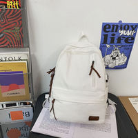 Sac à dos de voyage décontracté Fermeture à glissière Sac d'ordinateur souple Sac d'école à motifs doublé de polyester pour étudiant Utilisation pour ordinateur portable