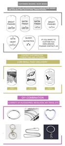 스테인레스 스틸의 서양식 맞춤형 보석, 이름이있는 Diy 이름 펜던트 편지 사용자 정의 목걸이 - Product Image 6