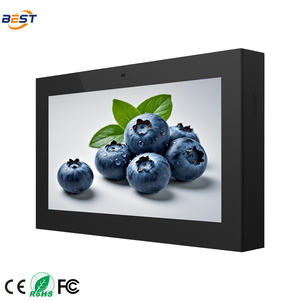 Affichage numérique extérieur Android 55 pouces, étanche IP65, kiosque mural <span class=keywords><strong>avec</strong></span> écran tactile 4K pour la vente au détail - Product Image 1