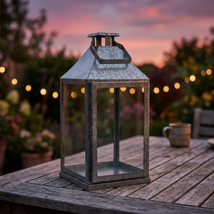 Classical Metal Waterproof Decorative Galvanized Iron Lanterns For Birthday Wedding Easter Christmas or Other <b>Occasions</b> - Product Image 3