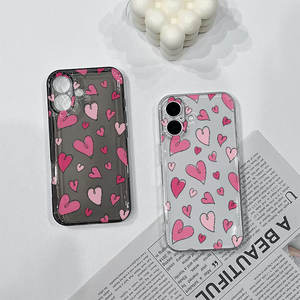 Funda Colorida con Corazón para iPhone 17, para iPhone 15 Transparente 16 Pro, Estilo Europeo y Americano 14 Pro Max, Resistente a Caídas 13 - Product Image 6