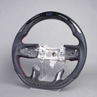 Volant de direction en fibre de carbone véritable avec affichage LED de la vitesse et du régime moteur, nouvelle mode, pour Dodge RAM 1500 2500 3500 4500 5500 2018-2024