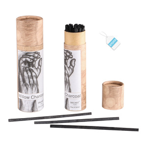 Set di 25 Matite di <span class=keywords><strong>Carboncino</strong></span> SINOART <span class=keywords><strong>a</strong></span> Basso MOQ, Bastoncini di <span class=keywords><strong>Carboncino</strong></span> di Salice Circa 4-5mm di Diametro per Disegno - Product Image 1