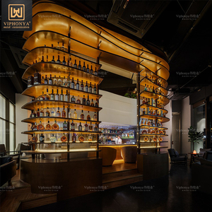 Bar Stainless Steel <strong>Wine</strong> Display Cabinet Wall Mounted <strong>Wine</strong> <strong>Storage</strong> - Product Image 4