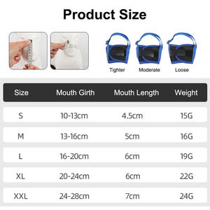 Bozal de malla suave ajustable para perros, bozales de seguridad para mascotas transpirables antimordeduras y ladridos con decoración de remaches - Product Image 2