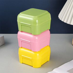 Caja de Inducción para Muñecas Pequeñas Hechas a Mano para Niños, de Plástico Antipolvo en Colores Caramelo, Calentable, para Joyas, Juguetes y Empaque de Loncheras - Product Image 5