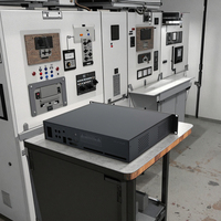 Boîtier 2U IP54 de 19 pouces en aluminium et acier galvanisé pour amplificateur de puissance, châssis d'instrument, alimentation et boîtier de projet électronique
