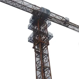 Dahan 새로운 디자인 75m 12 톤 모바일 플랫 탑 타워 크레인 유형 가격 목록 Ce/Iso 인증서