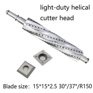 Herramientas para Trabajar la Madera, Cepillo de Pulido Helicoidal Profesional, Cabezal de Corte en Espiral Personalizado con Cuchilla de Repuesto para Madera - Product Image 1